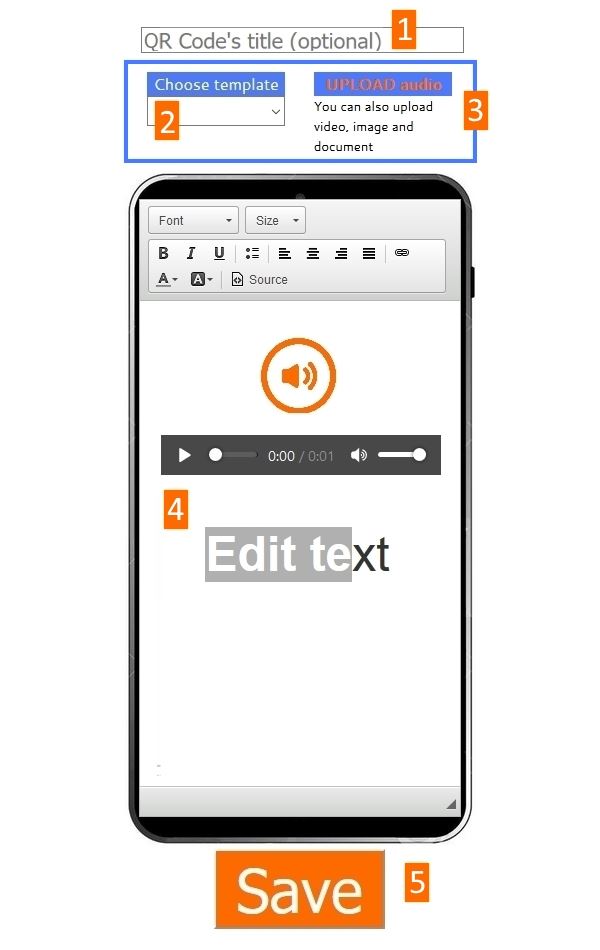 How to generate an Audio QR Code? step by step